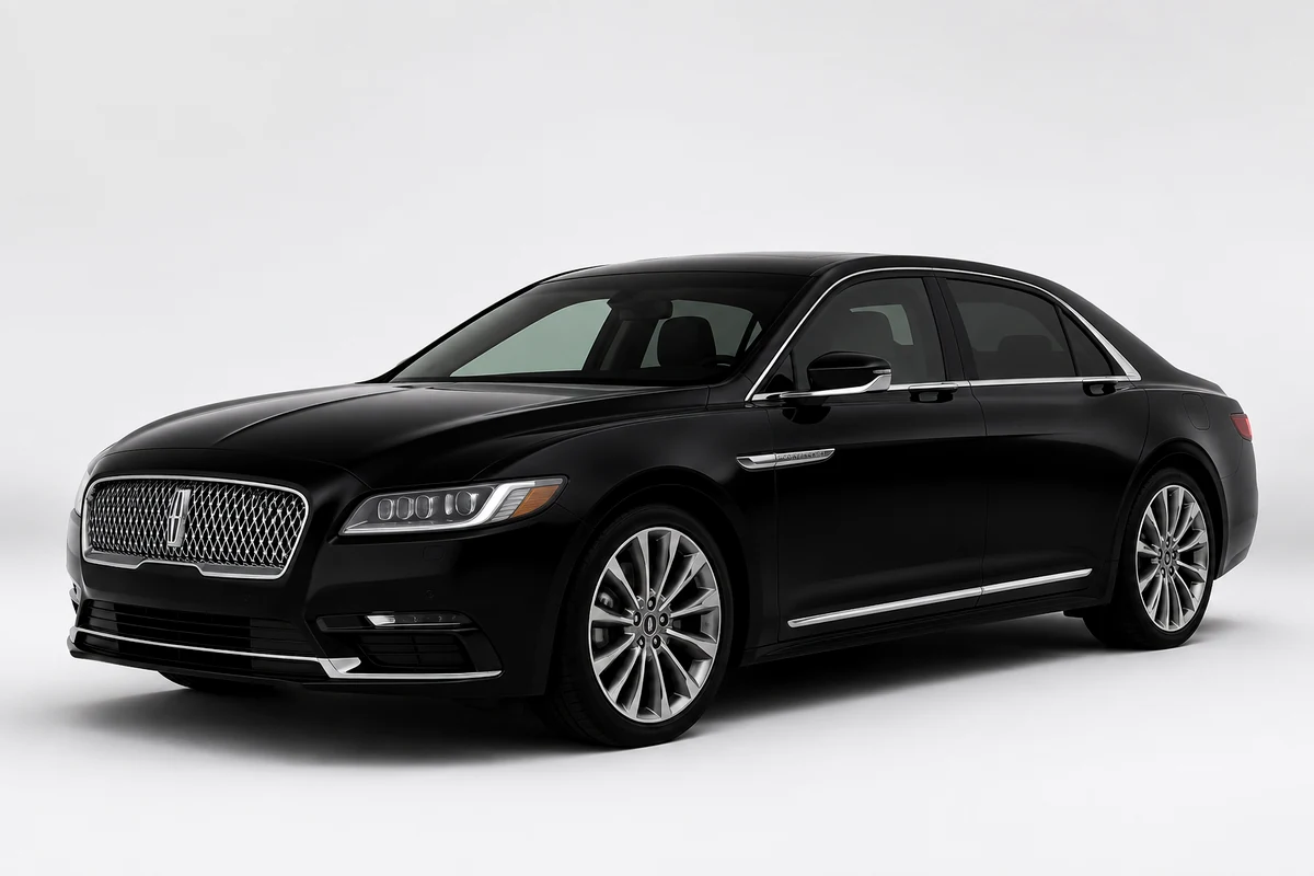 Black Lincoln Continental for Delta limousine service