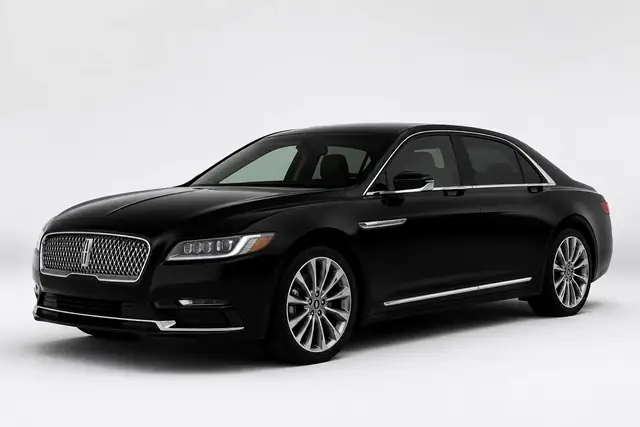 Black Lincoln Continental for Delta limousine service